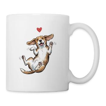 Corgi Dog Happy Heart Dog Gift - Mug - white - Right