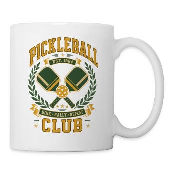 Pickleball Club Vintage - Tasse - Weiß - Rechts