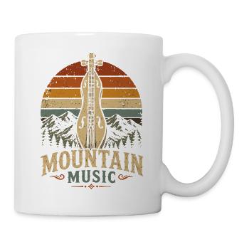 dulcimer dulcimer musician plucked instrument - Mug - white - Right