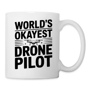 Der beste Drohnenpilot der Welt - Tasse - Weiß - Rechts