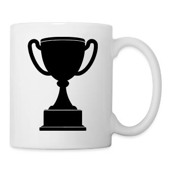 Trophäe - Tasse - Weiß - Rechts