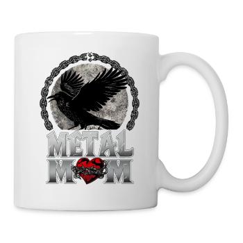 Metal Mom Raven Gift Heavy Metal Woman - Tasse - Weiß - Rechts