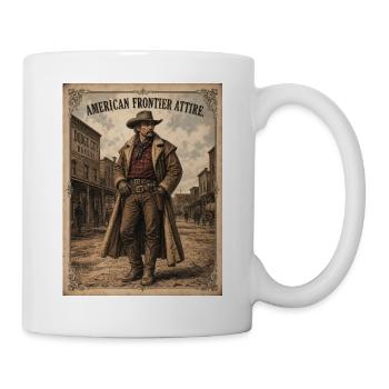 Amerikanische Grenztracht - Tasse - Weiß - Rechts