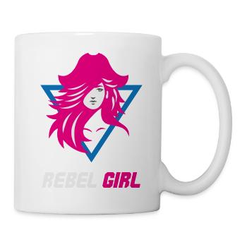 Rebel Girl Bösewicht-Macht - Tasse - Weiß - Rechts