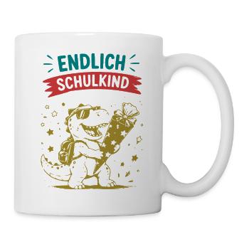 Endlich Schulkind 2026 - Tasse - Weiß - Rechts