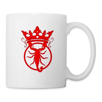 Königlicher Skorpion in der Krone - Tasse - Weiß - Rechts