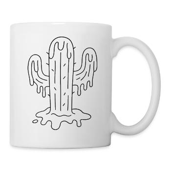 It's so hot... the cactus melts for coloring - Mug - white - Right