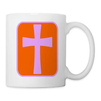 Kreuz - Tasse - Weiß - Rechts