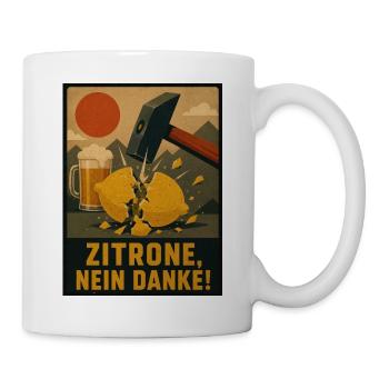 Zitrone? Nein Danke! -  No Radler - Tasse - Weiß - Rechts
