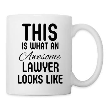 Anwalt Jurastudent Unternehmensanwalt Geschenk - Tasse - Weiß - Rechts
