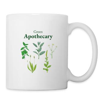 Grüne Apotheke - Tasse - Weiß - Rechts