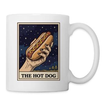 The 4th of July Hot Dog Tarot Card: Funny Hot D - Mug - white - Right
