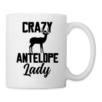Crazy Antelope Lady - Tasse - Weiß - Rechts