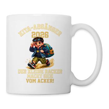 KITA‑Abgänger 2026 Geschenk | Kleiner Racker - Tasse - Weiß - Rechts