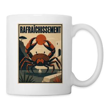 Mediterranean Crab - Tasse - Weiß - Rechts