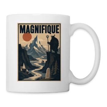 Magnifique – Gallischer Wächter - Tasse - Weiß - Rechts