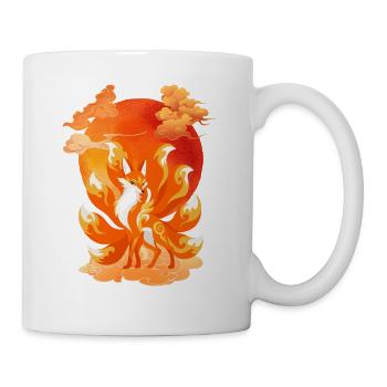 Nine-Tailed Fox – Original Gift - Mug - white - Right