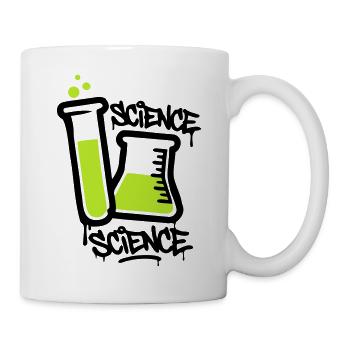 Chemistry Test Tube Logo - Mug - white - Right