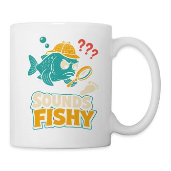 Sounds Fishy Detective Fish - Mug - white - Right