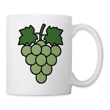 Grapes Grapevine Wine Gift Wine Drinker - Mug - white - Right