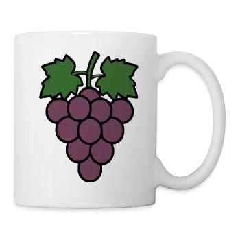 Grapes Green Grapevine Wine Gift - Mug - white - Right