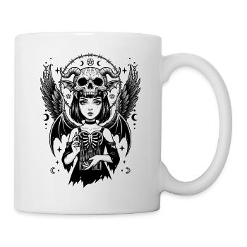 Demon Wings Gothic Girl - Mug - white - Right