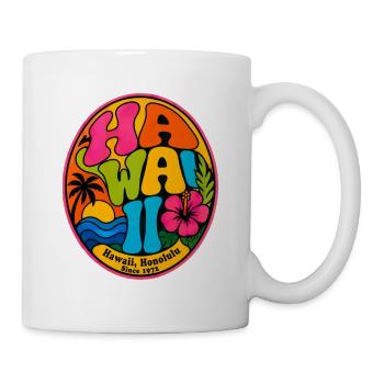 Retro Hawaii Badge 1972 - Mug - white - Right