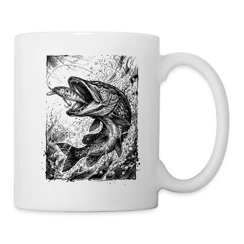 Pike on the Wobbler | Classic Collection - Mug - white - Right
