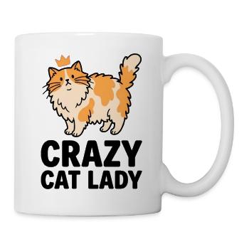Royal Cat Lady: Crazy Cat Lady - Mug - white - Right