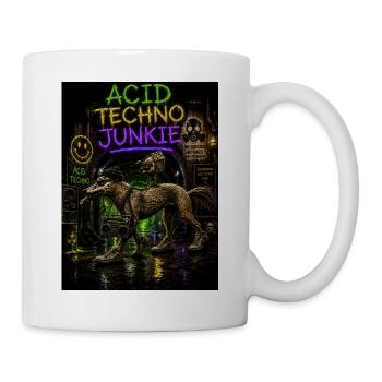 Acid Techno Junkie - Mug blanc - blanc - Droite