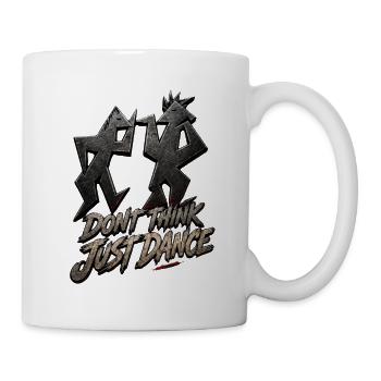 Ne pense pas, juste danser - Mug blanc - blanc - Droite