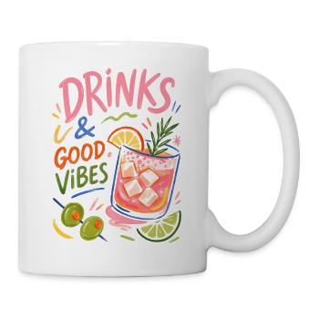 Colorful Cocktail Summer Party Drinks - Mug - white - Right