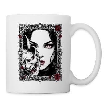 Gothic Mask Portrait - Mug - white - Right