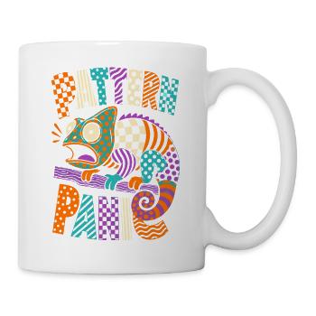 Pattern Panic Chameleon - Mug - white - Right