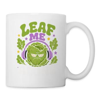 Leaf Me Alone Salad Humor - Mug - white - Right