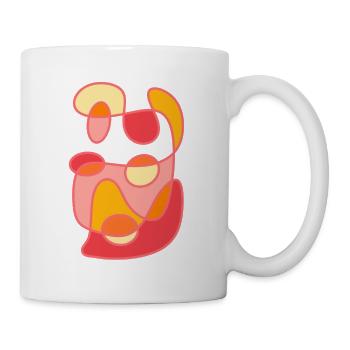 Design artistique moderne des formes de couleur - Mug blanc - blanc - Droite