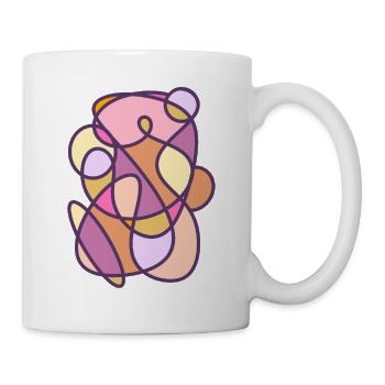 Design abstrait moderne - Mug blanc - blanc - Droite