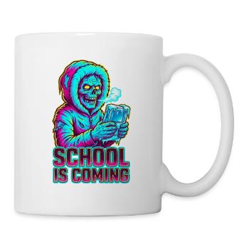 L’école arrive Zombie console portable glacée - Mug blanc - blanc - Droite