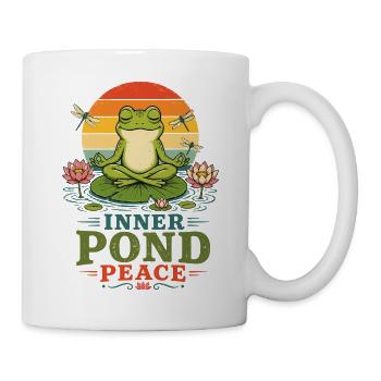 Yoga Drôle Grenouille Méditation Yoga Grenouille Pilates - Mug blanc - blanc - Droite