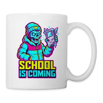 L’école arrive Zombie console portable glacée - Mug blanc - blanc - Droite
