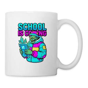 Die Schule kommt Winter '95 Handheld-Gamer Zombie - Tasse - Weiß - Rechts