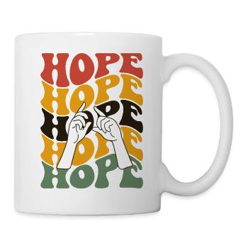 Retro Hope Hope 70s - Mug - white - Right