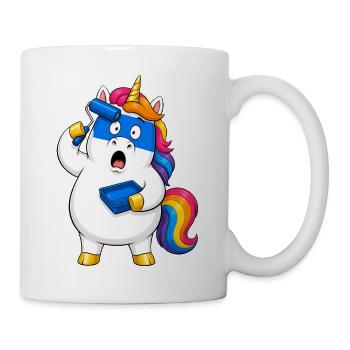 Échec maladroit du rouleau à peinture licorne - Mug blanc - blanc - Droite