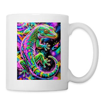 Gecko - Tasse - Weiß - Rechts