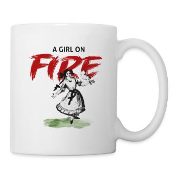 Girl on Fire – Paulinchen - Tasse - Weiß - Rechts