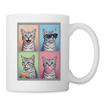Katzen Ägyptische Mau Katze - Tasse - Weiß - Rechts