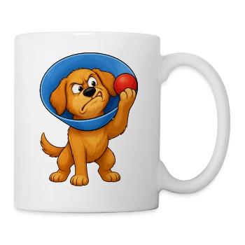 Grummeliger Hundekegel der Scham - Tasse - Weiß - Rechts