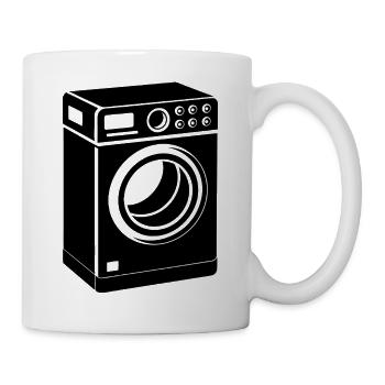 Waschmaschine - Tasse - Weiß - Rechts