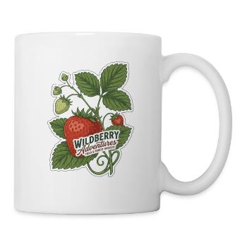 Vintage-botanische Wildbeerabenteuer - Tasse - Weiß - Rechts