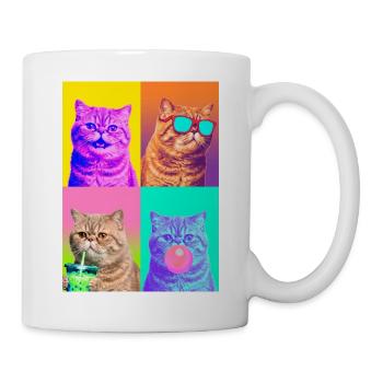 Katzen Exotische Kurzhaar Katze - Tasse - Weiß - Rechts